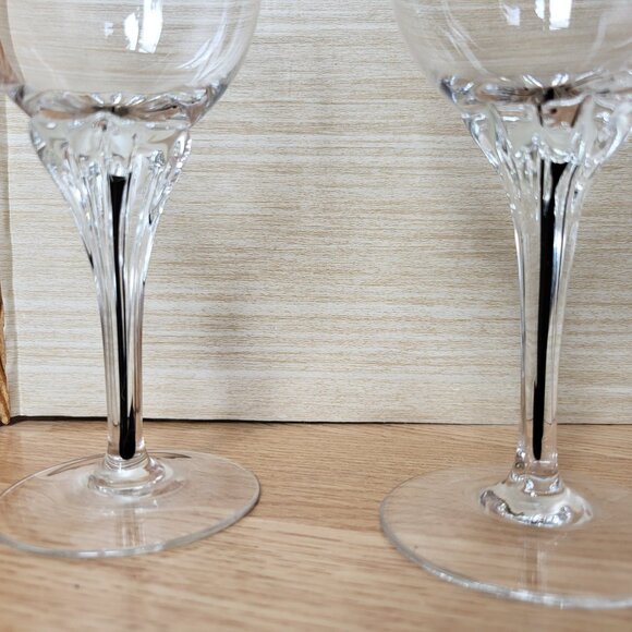 2 Vintage Belfor Crystal Wine Glasses "Exquisite" Series" - Picture 9 of 10